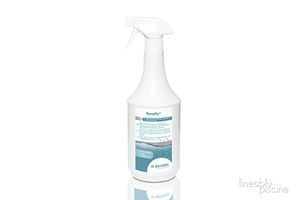 Randfix ist ein gebrauchsfertiges Spray zur Reinigung der Wasserlinie und des Skimmers. Dank der praktischen Sprühflasche ist die Anwendung besonders einfach.